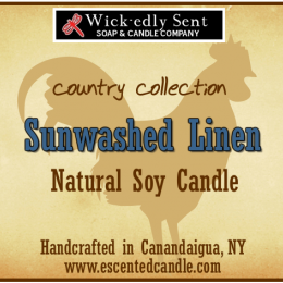 Sunwashed Linen Soy Candle