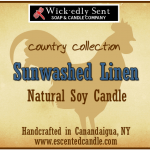 Sunwashed Linen Soy Candle