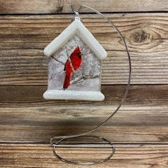 Glass Birhouse Ornaments