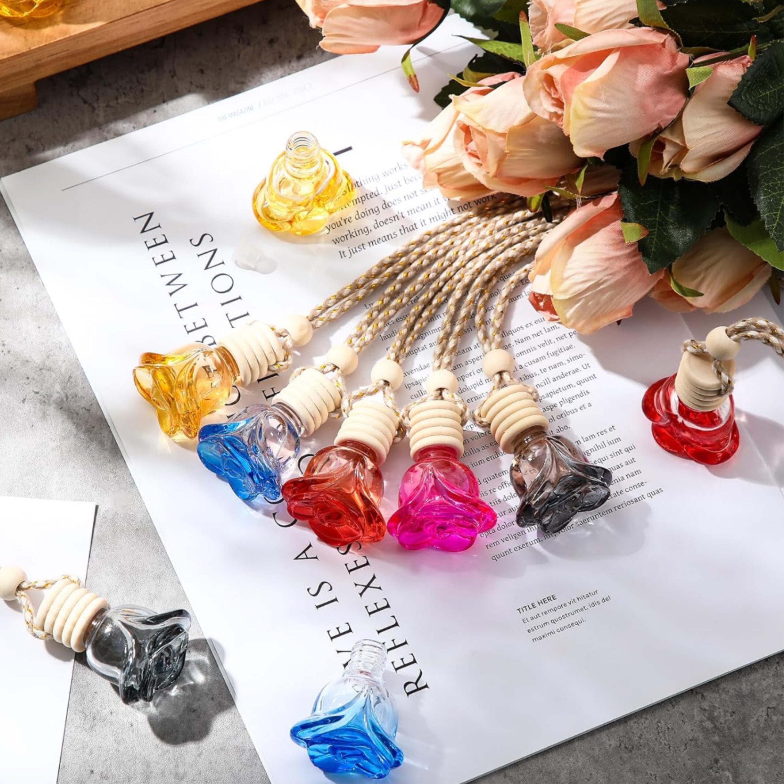 Rose Hanging Car Diffuser