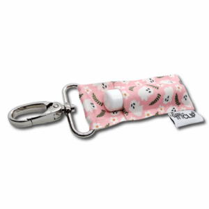 Ghosts on Pink LippyClip® Lip Balm Holder