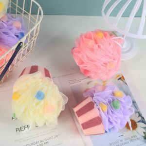 Cupcake-Shaped Bath Pouf