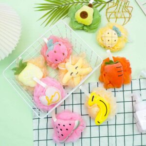 Cute Fruit-Shaped Bath Pouf