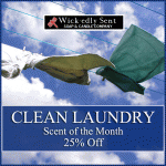 Clean Laundry is our Scent of the Month